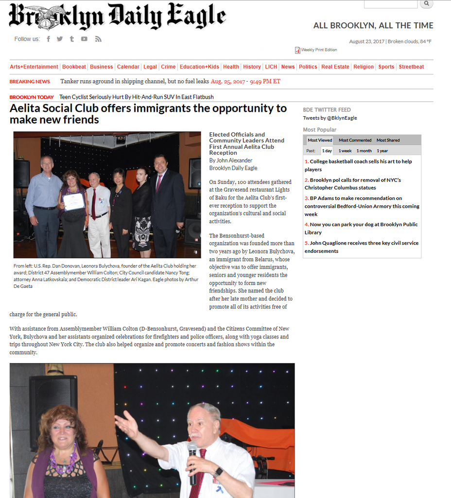 Aelita Social Club offers immigrants the opportunity to make new friends